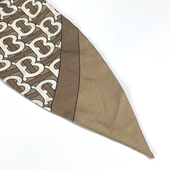 BURBERRY TB logo hair accessories hair rubber Shush silk Beige/White main image 7